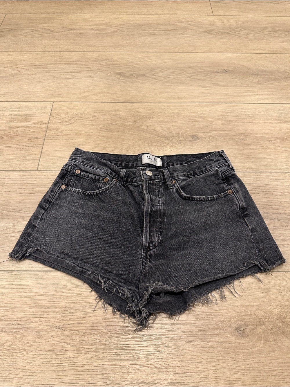 Agolde Cutoff Denim Shorts